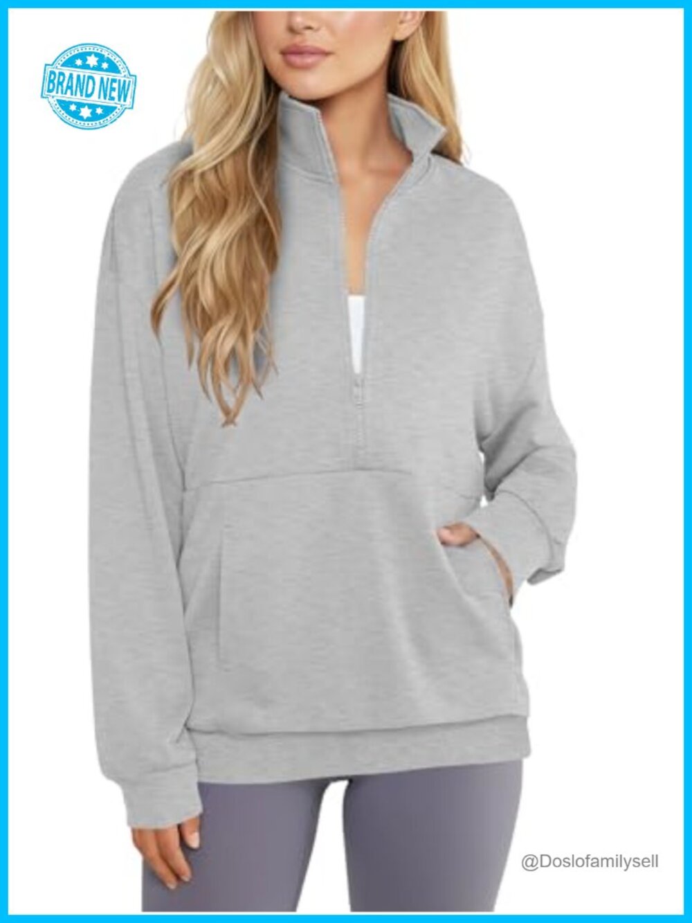 Quarter Zip Pullover Sweatshirt Lightweight Hoodie Casual Workout Jacket